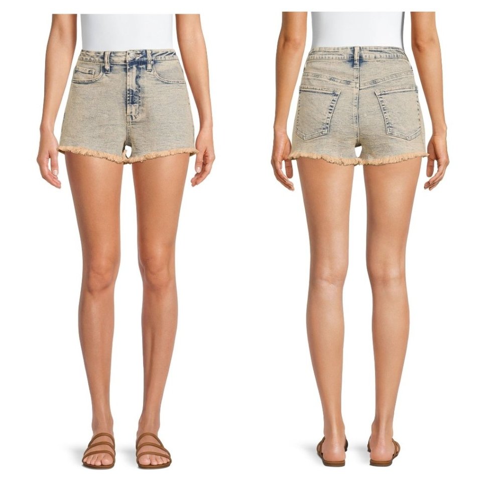 NWT Madden NYC Junior's Super High Rise Denim Shorts Size 17